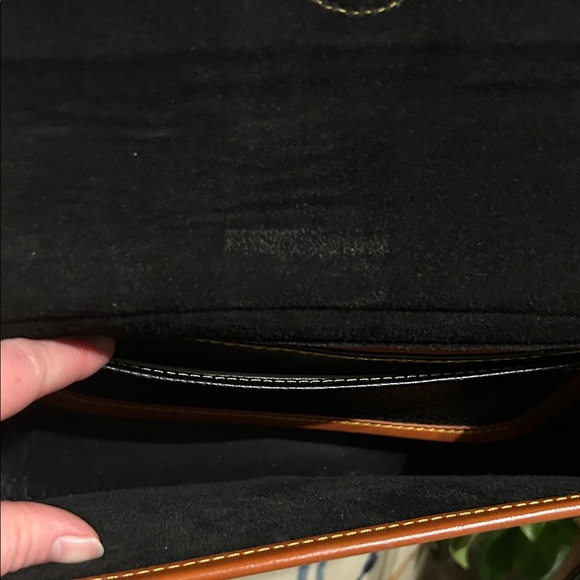 Dooney & Bourke Black and Brown Crossbody Bag - Picture 9 of 12